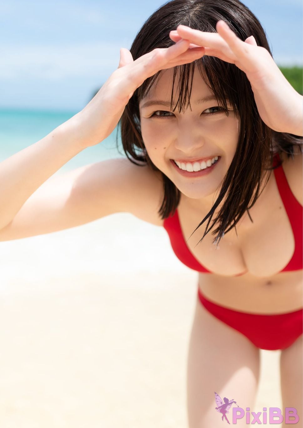 Japanese Idol Yuzuha Saeki Teak Leaf Digital Exclusive YJ PHOTO BOOK Waves theyre calling PixiBB (26)